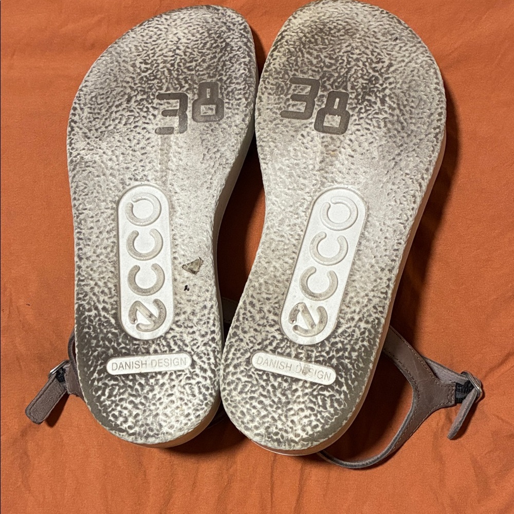 Ecco Women's Taupe Sandals European size 38 - Picture 4 of 5